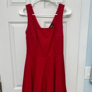 Sleeveless red party dress